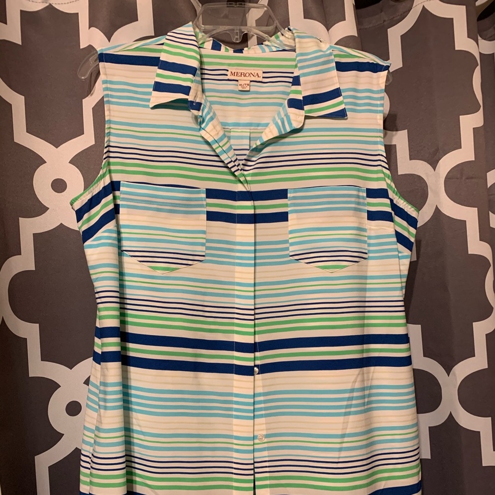 Merona Sleeveless Blouse XL